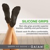 image:imageGaiam Yoga Socks Non Slip Fitness Sock Grips for Women amp Men Ideal for Home Use amp All Types of Yoga Barre DanceBlackBlack 2pack