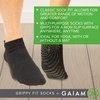 image:imageGaiam Yoga Socks Non Slip Fitness Sock Grips for Women amp Men Ideal for Home Use amp All Types of Yoga Barre DanceBlackBlack 2pack